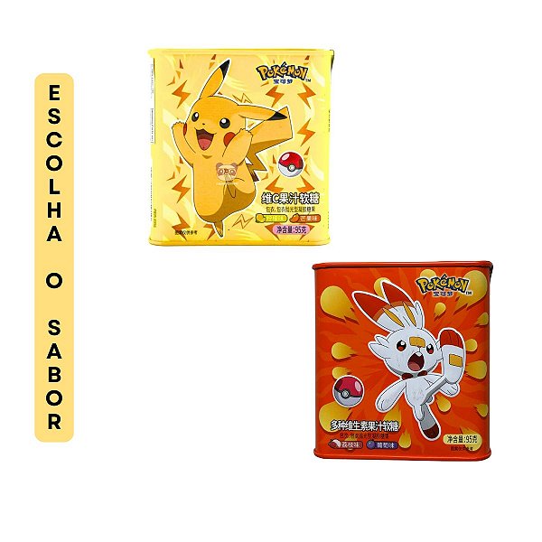 Bala Pokemon 95g - Escolha o Sabor