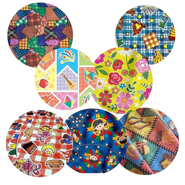 Toalha TNT Estampado para Festa Junina 2x1,40m Supper Escolha a estampa