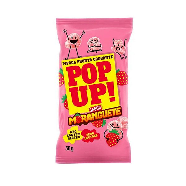 Pipoca Pop Up Sabor Moranguete 50g Bel