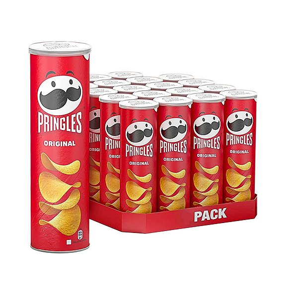 Kit 18 Salgadinho De Batata Pringles Original 104g Caixa Fechada