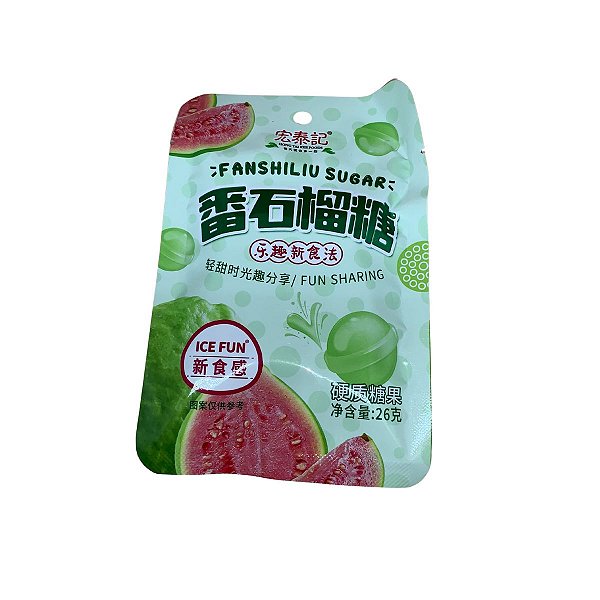 Bala Sabor Goiaba Importada 26g Fanshiliu Sugar