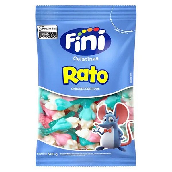Bala de gelatina Rato 500g Fini