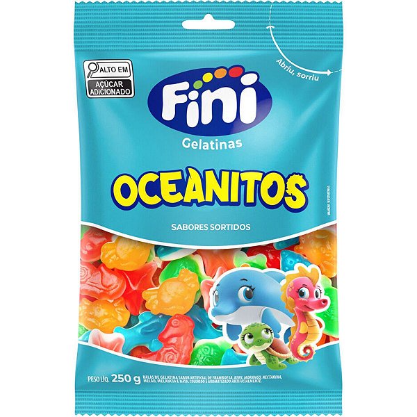 Bala de gelatina Oceanitos 250g - Fini