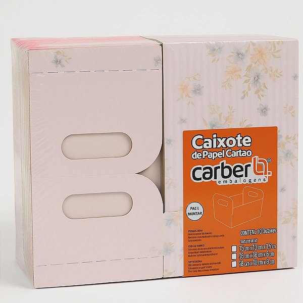 10 Caixotes de Cartao Donatela M 22x15x8 - Carber