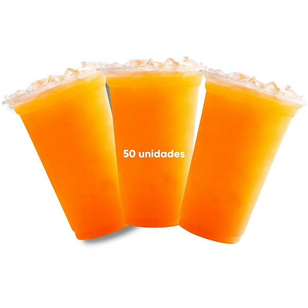 Copo Liso Transparente 700ml com 50 Unidades – Minaplast