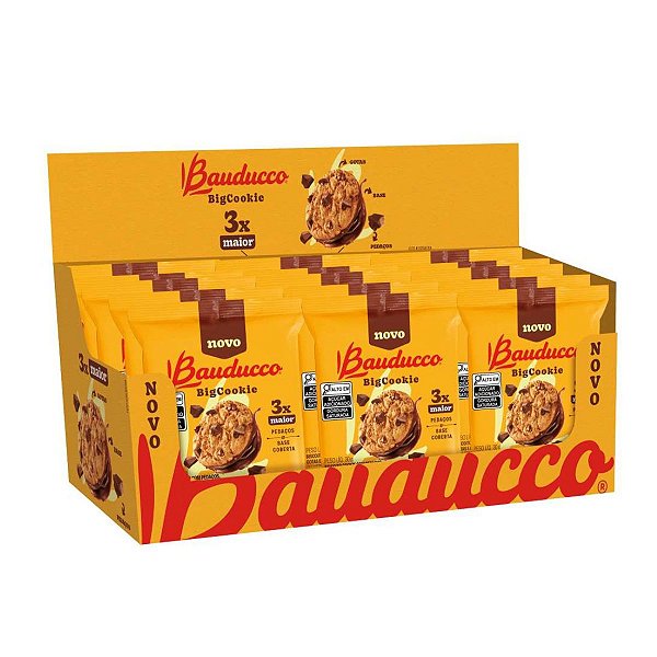 Caixa de Big Cookie Bauducco Original 15un De 30g