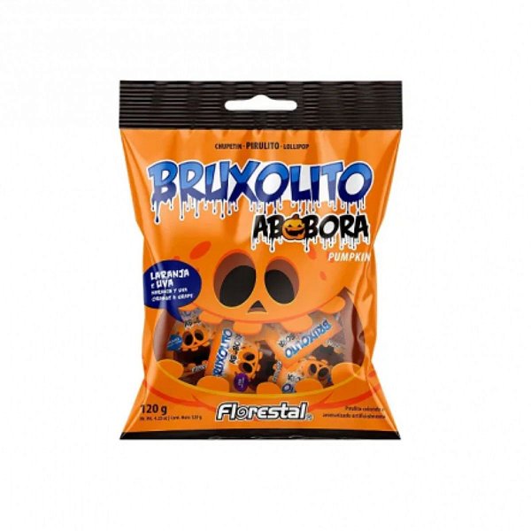 Pirulito Bruxolito Abóbora Florestal 120g