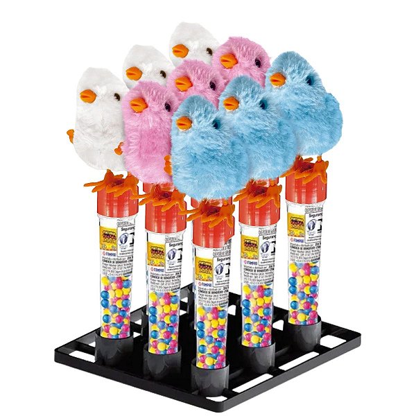 Confeito Pintinho Pula Pula Sortido Fampar Toys 9un de 12g