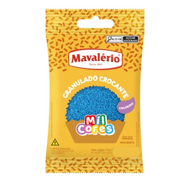 Granulado Crocante Azul Mavalério 120g