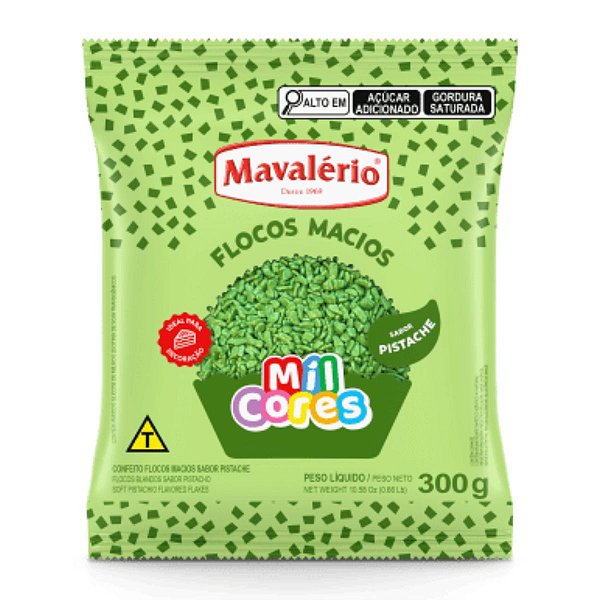 Flocos Macio Pistache Mavalério 300g