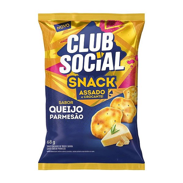 Club Social Sabor Parmesão Snack 68g Mondelez