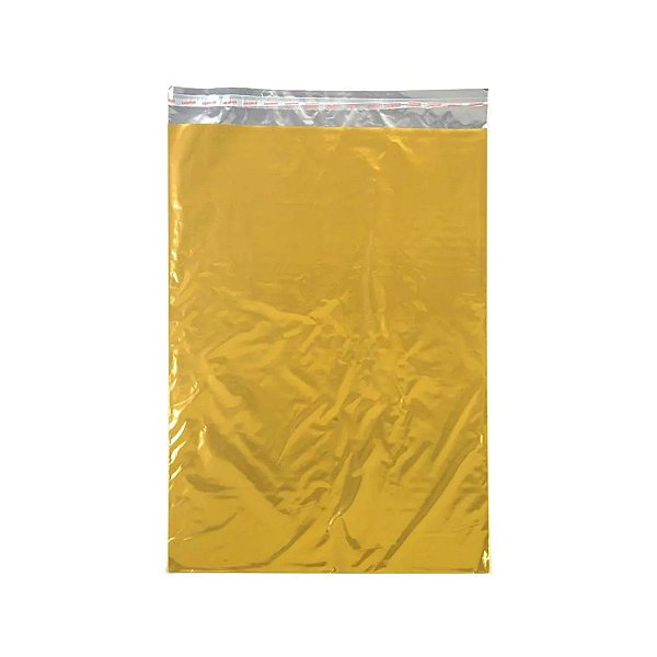 Saco Metalizado Ouro 15x29cm 50un Carber