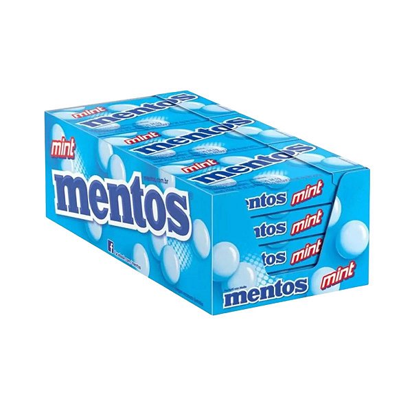 Mentos Slim Display 12 Unidades de 24,1g – Perfetti | Escolha o Sabor - Mint