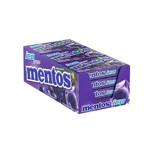 Mentos Slim Display 12 Unidades de 24,1g – Perfetti | Escolha o Sabor - Uva