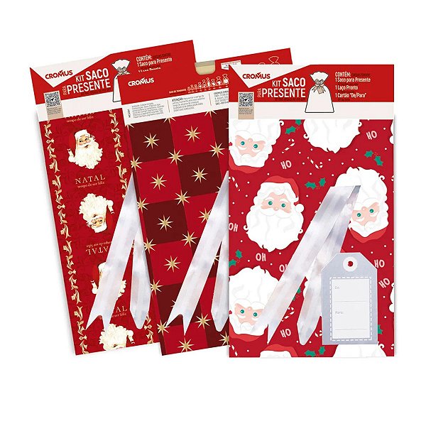 Kit Para Presente Sortido Pack Unico Natal 45x59 1 un Packpel