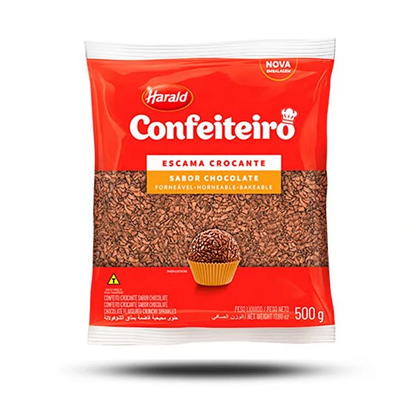 Granulado Escama Crocante de Chocolate 500g Confeiteiro