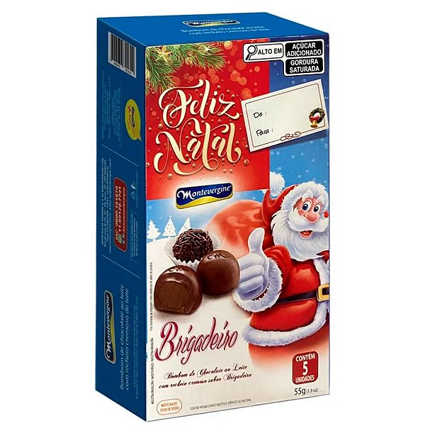 Bombom Recheado Sabor Brigadeiro Natal 55g – Edição Especial