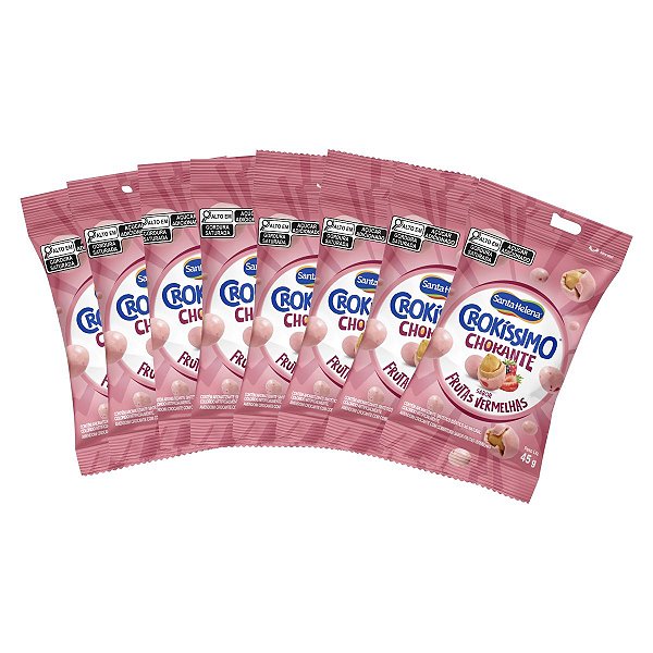 Crokíssimo Chokante Frutas Vermelhas 8un de 45g Santa Helena