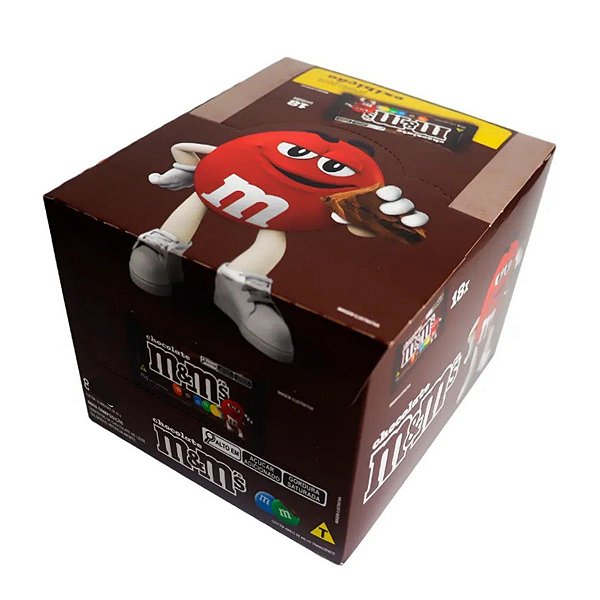 caixa De Confeito M&M Sabor Chocolate 18 un De 40g Mars