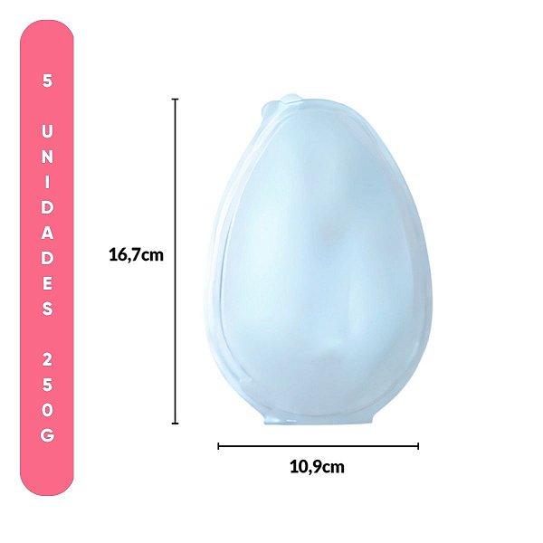 Blister Articulado para Ovo 250g com 5 Unidades BWB