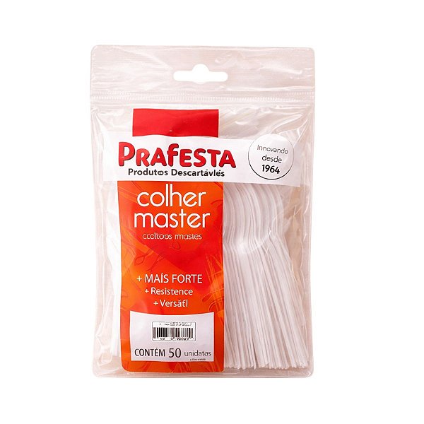 Colher Master Cristal com 50 Unidades Prafesta
