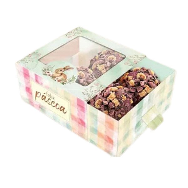 Kit 10 Caixas 4 Doces Gaveta com Visor Páscoa Encantos