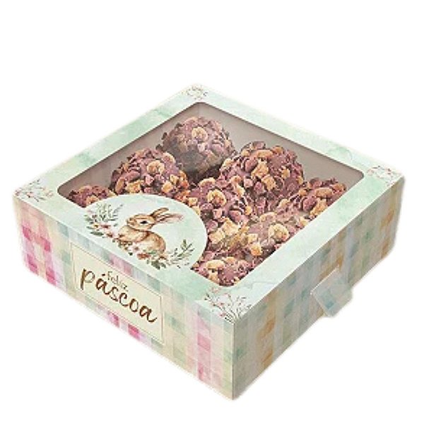 Kit 10 Caixas 9 Doces Gaveta com Visor Páscoa Encantos