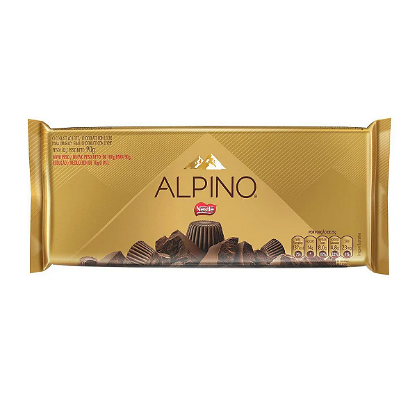 Barra de Chocolate Alpino 80g Nestlé