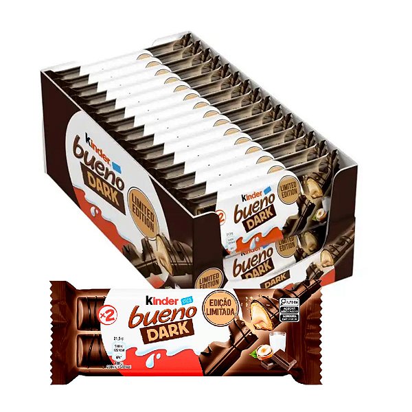 Chocolate Kinder Bueno Dark 30 unidades de 43g Ferrero