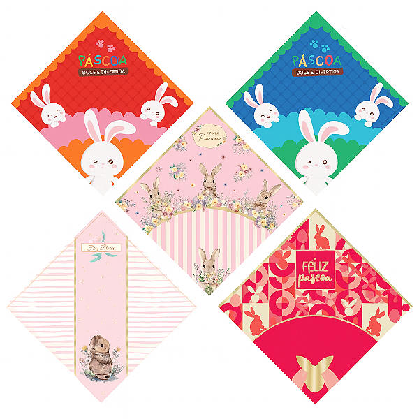 Envelope para Ovo de 500 a 700g 44x44cm Sortido - Carber