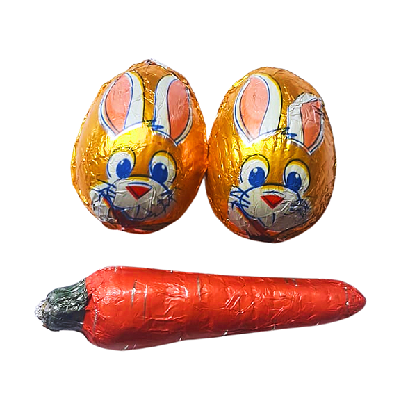 Kit 2 Ovos de Páscoa e 1 Cenourinha - Nepaole