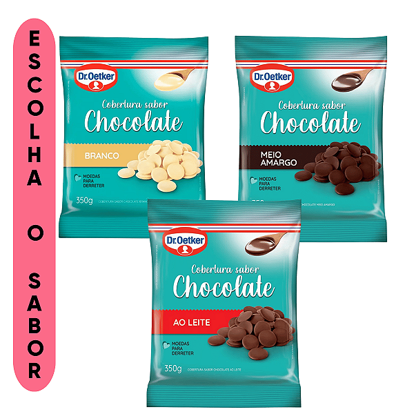 Cobertura em Moedas 350g Dr. Oetker - Escolha o Sabor