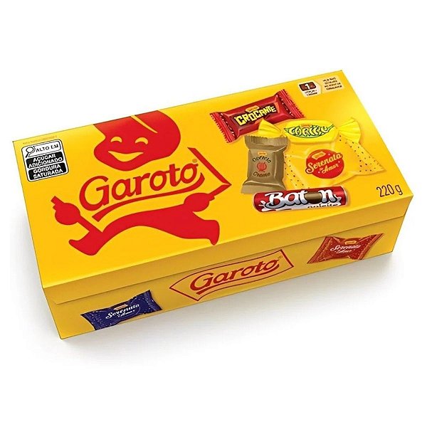 Caixa  De Bombom Garoto Sortido 220g