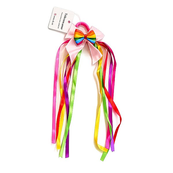 Amarrador Laço Gravatinha Colorido Ponto Das Festas