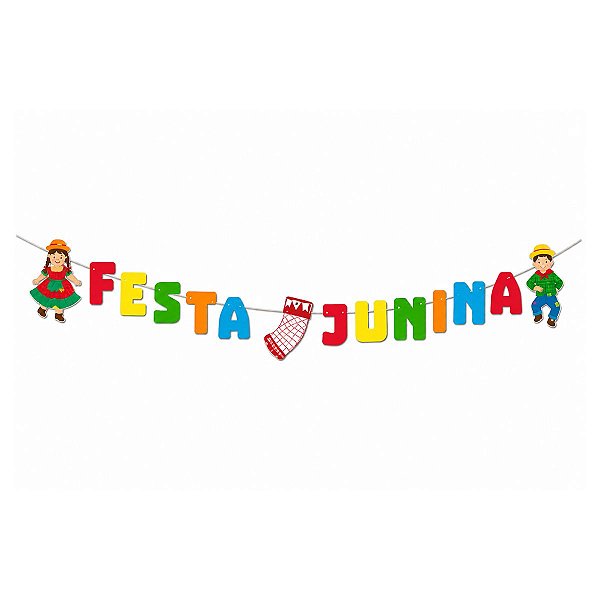 Faixa Decorativa "Festa Junina" Meninos - Ponto das Festas