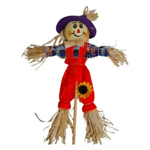 Espantalho Decorativo Com Corpo 36cm Ponto das Festas