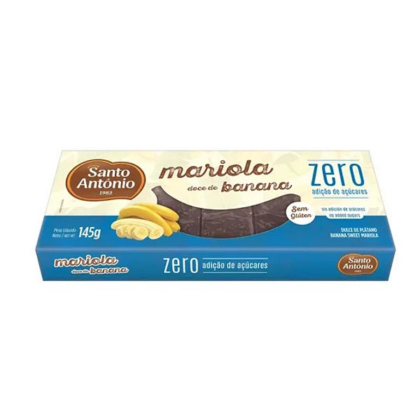 Mariola Doce de Banana Zero 145g Santo Antônio