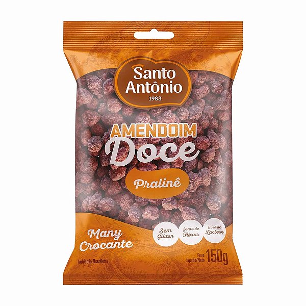 Amendoim Doce Pralinê Many Crocante 150g Santo Antônio