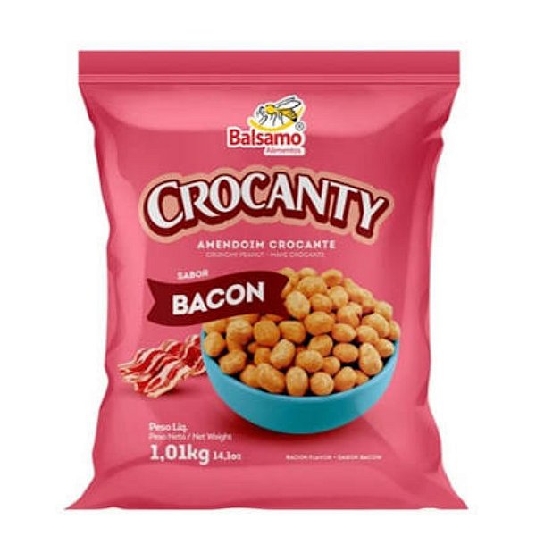 Amendoim Crocanty Sabor Bacon 1,010kg Bálsamo