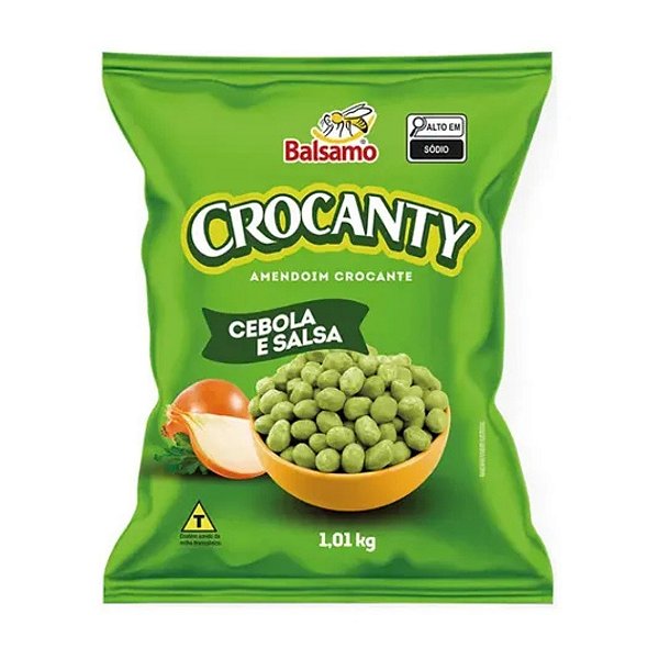 Amendoim Crocanty Cebola e Salsa 1,010kg Bálsamo