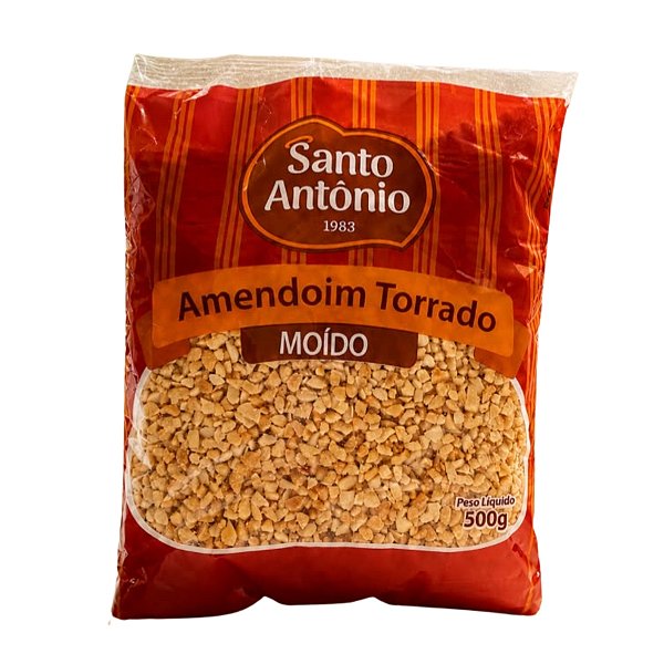 Amendoim Torrado Moído e Triturado 500g Santo Antônio