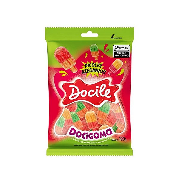 Bala de Goma Picolés Azedinhos 190g Docile