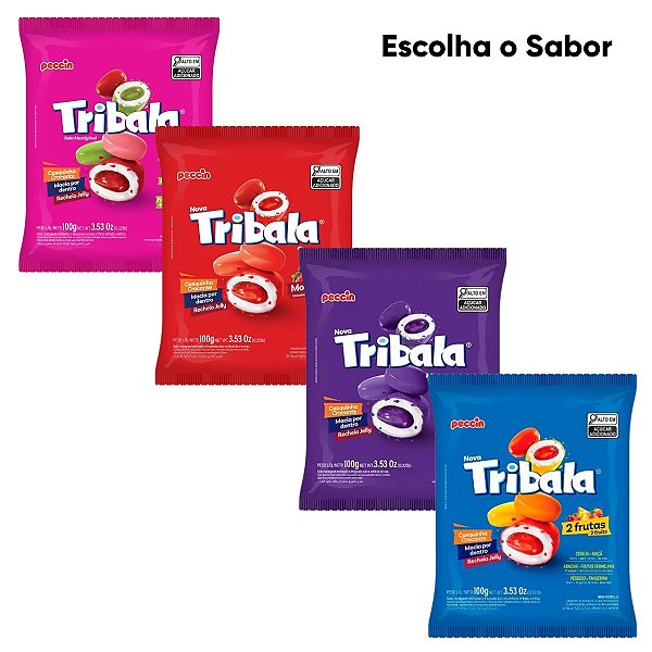 Pacote De Bala Tribala 100g Escolha o Sabor