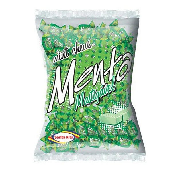 Bala Mastigável de Menta 150g Santa Rita