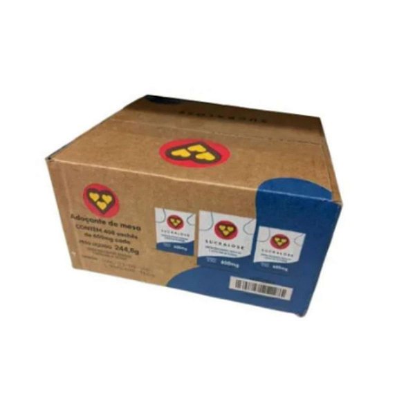 Adoçante de mesa Sucralose  caixa 244,8g - 3 corações