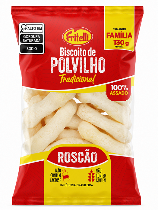 Biscoito de Polvilho tradicional  130g - fritelli