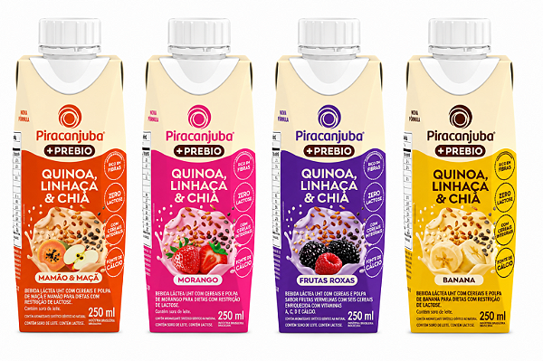 Bebida Láctea Quinoa, Linhaça  Chía 250ml Escolha o sabor