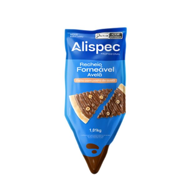 Recheio Forneável  Avelã 1,01KG - Alispec
