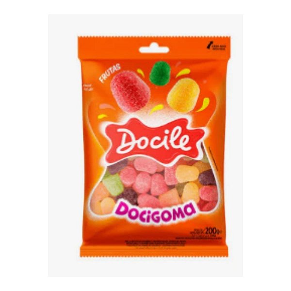Bala De Goma Sino Sortido 200g -Docile