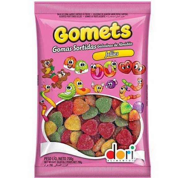 Bala de Goma Gomets Coração Frutas Sortidas Dori 700g